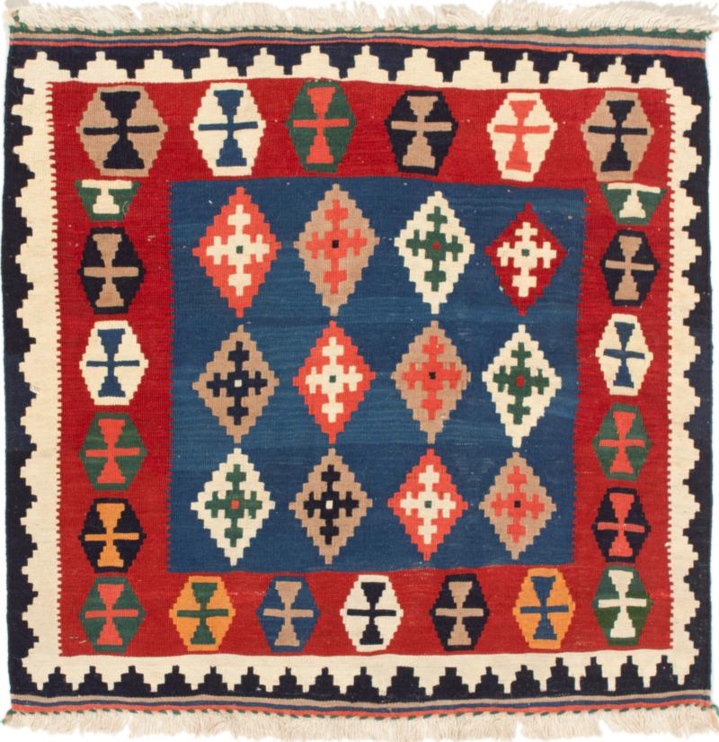 Tapete persa Kilim Fars 101x95 101x95, Tapete persa Tecido à mão