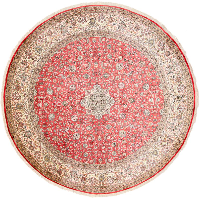 Tapis indien Cachemire Soie 304x302 304x302, Tapis persan Noué à la main