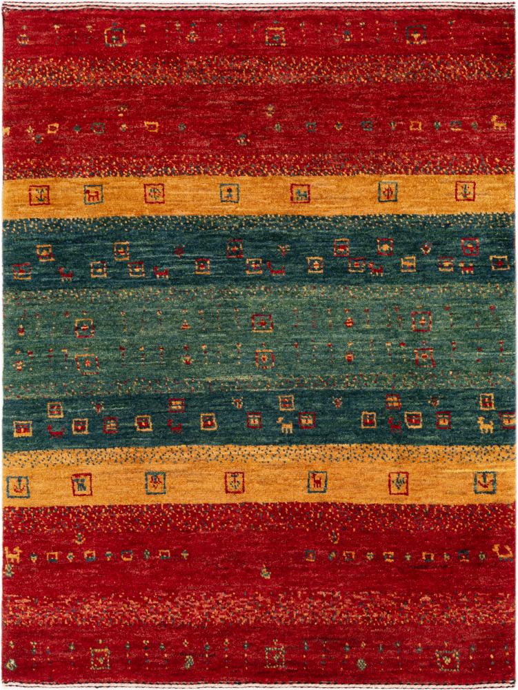 Persisk tæppe Perser Gabbeh Loribaft Atelier 102x78 102x78, Persisk tæppe Håndknyttet