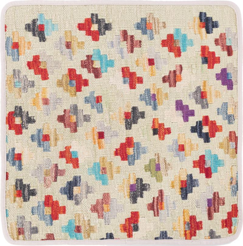 Afghan rug Kilim Afghan Cushion Cover 50x50 50x50, Persian Rug Knotted by hand