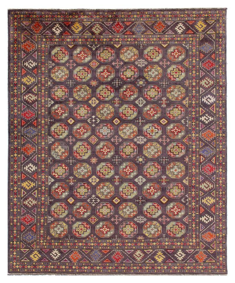 Afghan rug Kazak 11'4"x8'3" 11'4"x8'3", Persian Rug Knotted by hand