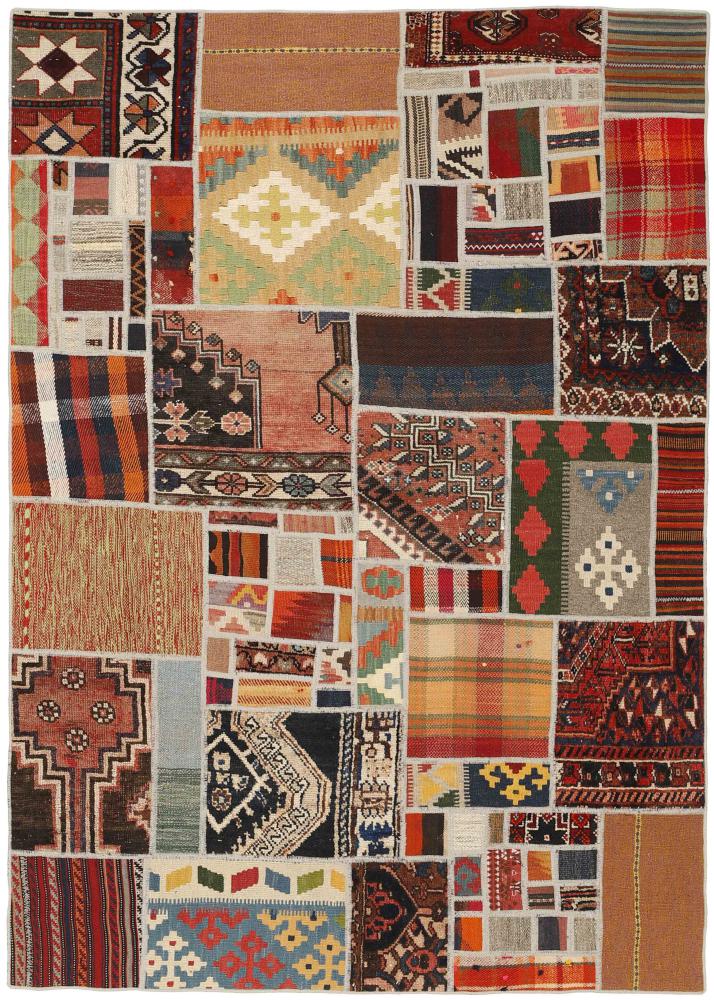 Perzsa szőnyeg Kilim Patchwork 199x139 199x139, Perzsa szőnyeg szőttesek