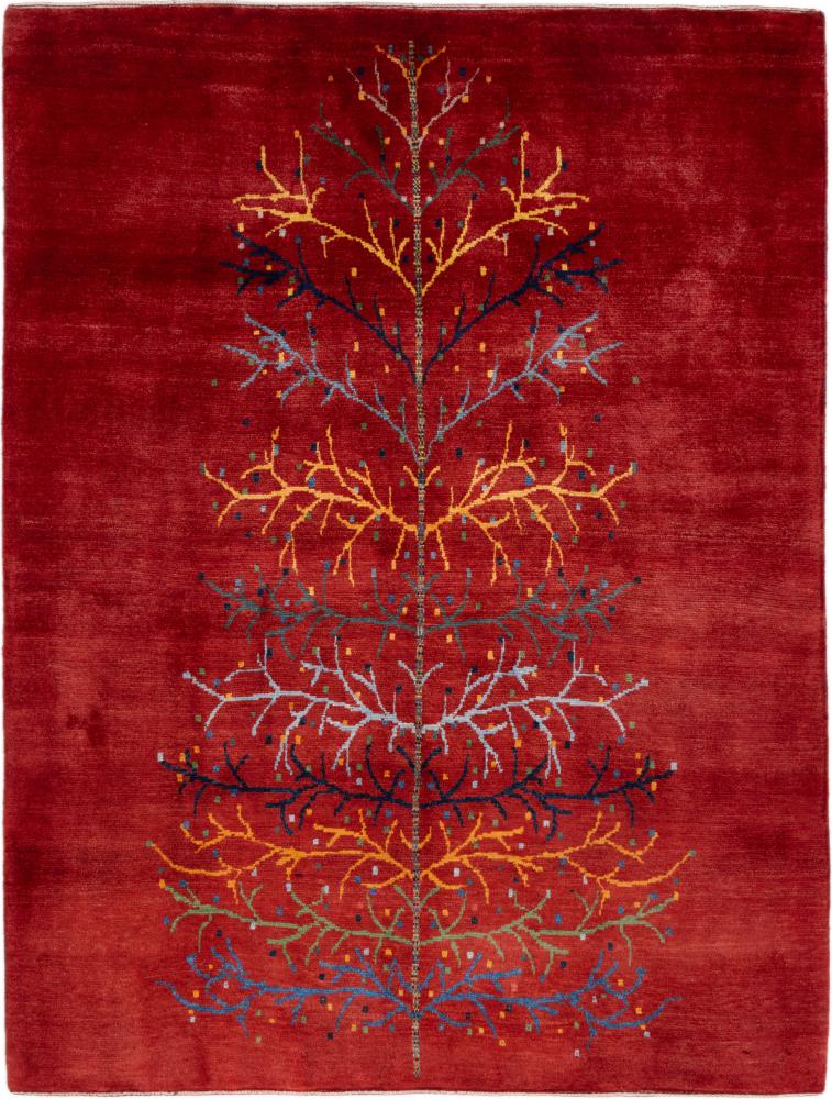Persian Rug Persian Gabbeh Kashkuli 7'4"x5'7" 7'4"x5'7", Persian Rug Knotted by hand