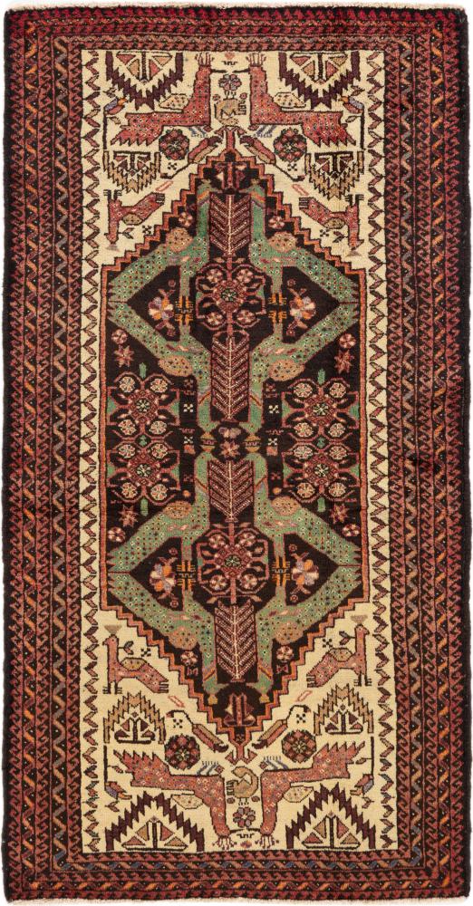 Perserteppich Belutsch 6'4"x3'5" 6'4"x3'5", Perserteppich Handgeknüpft