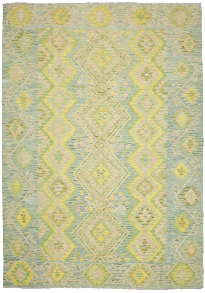 Afghan rug Kilim Afghan 9'6"x6'6" 9'6"x6'6", Persian Rug Woven by hand