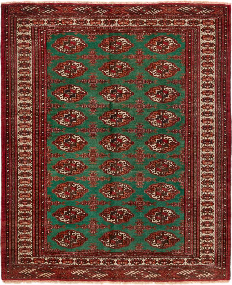 Tapis persan Turkaman Ancien 172x140 172x140, Tapis persan Noué à la main