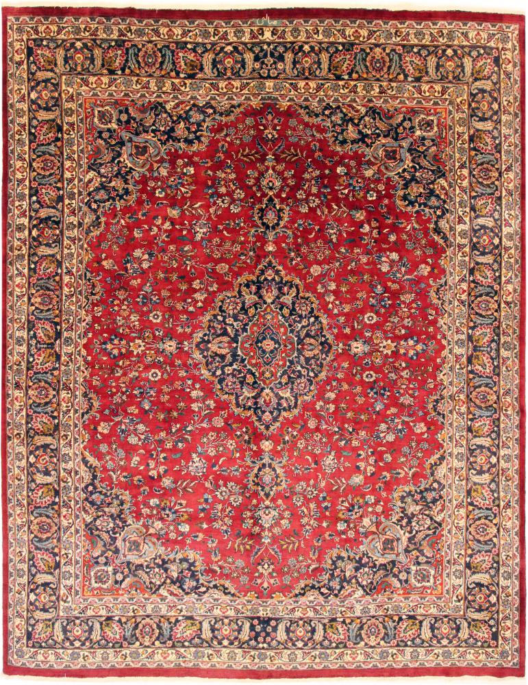 Persisk tæppe Mashhad 382x305 382x305, Persisk tæppe Knyttet i hånden