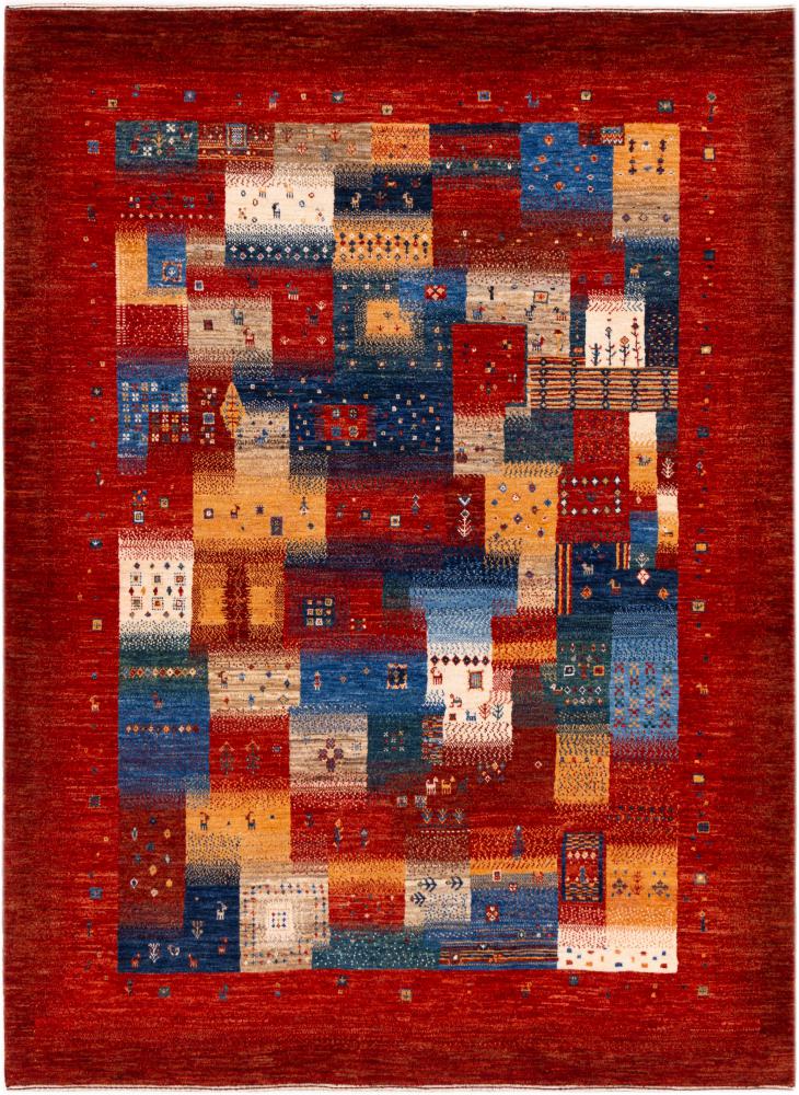Tapis persan Persan Gabbeh Loribaft Nowbaft 209x154 209x154, Tapis persan Noué à la main