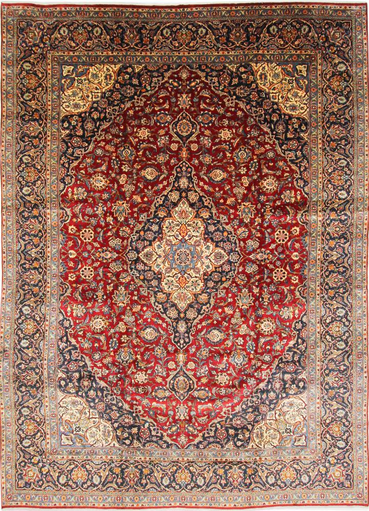 Alfombra persa Keshan 438x319 438x319, Alfombra persa Anudado a mano