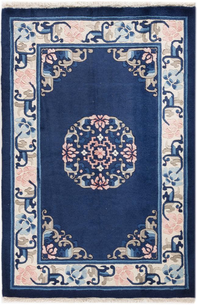 Kinesisk tæppe Kina Peking 91x61 91x61, Persisk tæppe Knyttet i hånden