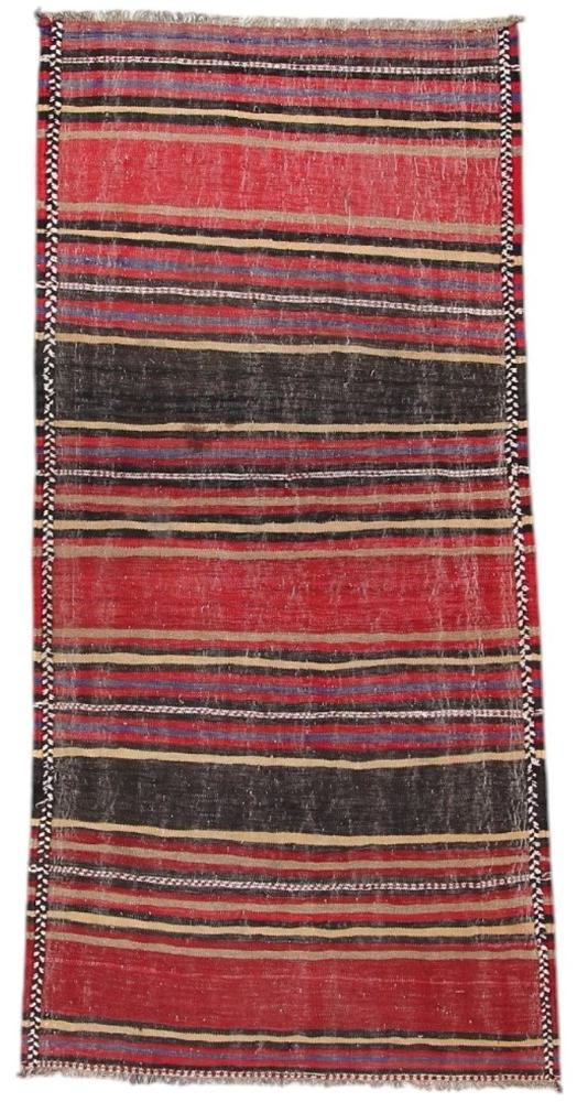 Persian Rug Kilim Fars Antique 244x119 244x119, Persian Rug Woven by hand
