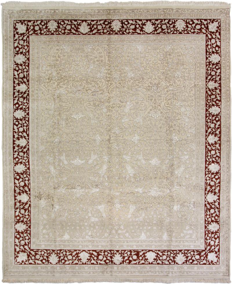 Tapis indien Indo Tabriz 294x251 294x251, Tapis persan Noué à la main