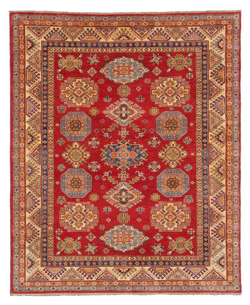 Tapis afghan Kazak 238x174 238x174, Tapis persan Noué à la main