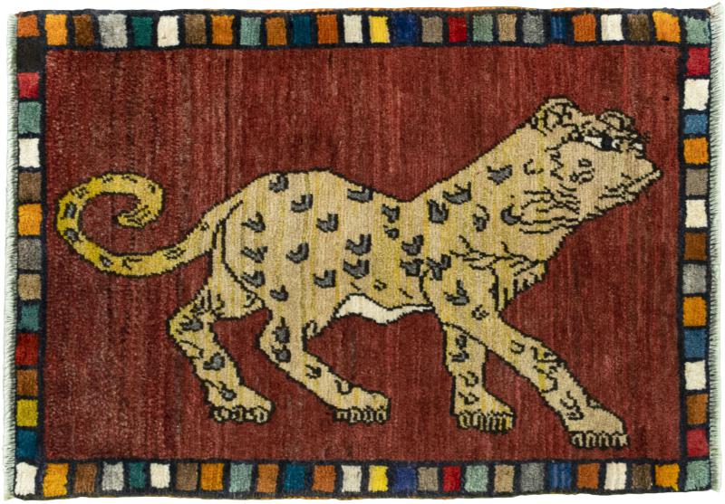Persialainen matto Persia Gabbeh Ghashghai 90x66 90x66, Persialainen matto Solmittu käsin