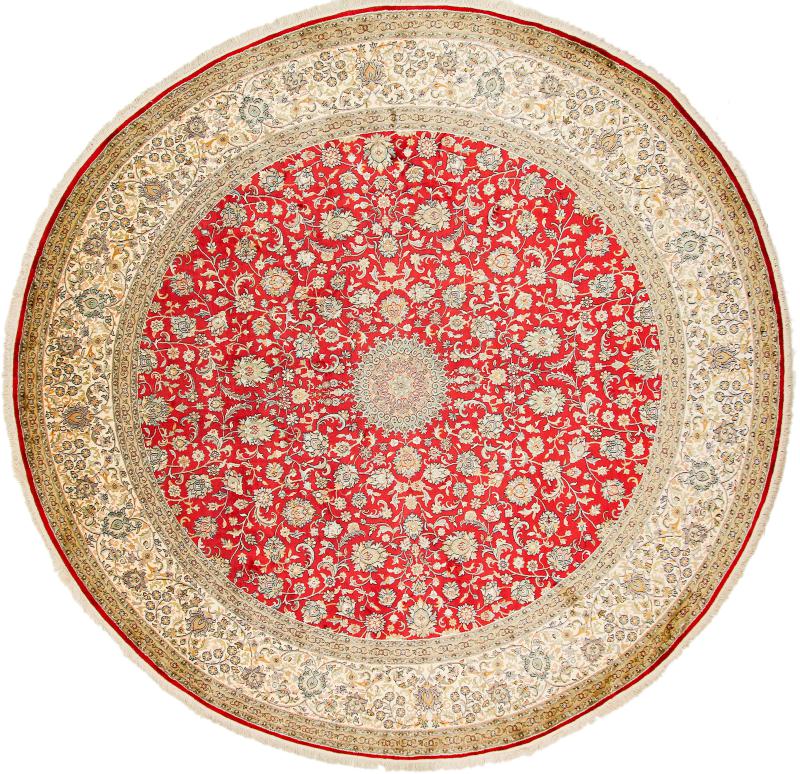 Tapis indien Cachemire Soie 318x312 318x312, Tapis persan Noué à la main