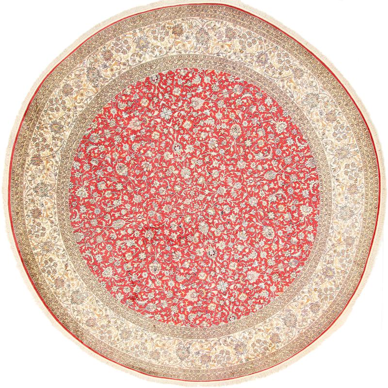 Tapis indien Cachemire Soie 319x305 319x305, Tapis persan Noué à la main