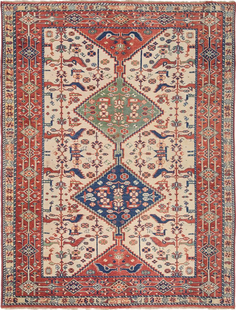 Alfombra persa Ghashghai 212x162 212x162, Alfombra persa Anudado a mano