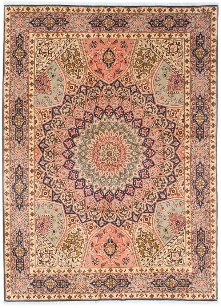 Tapete persa Tabriz 50Raj 204x151 204x151, Tapete persa Atado à mão