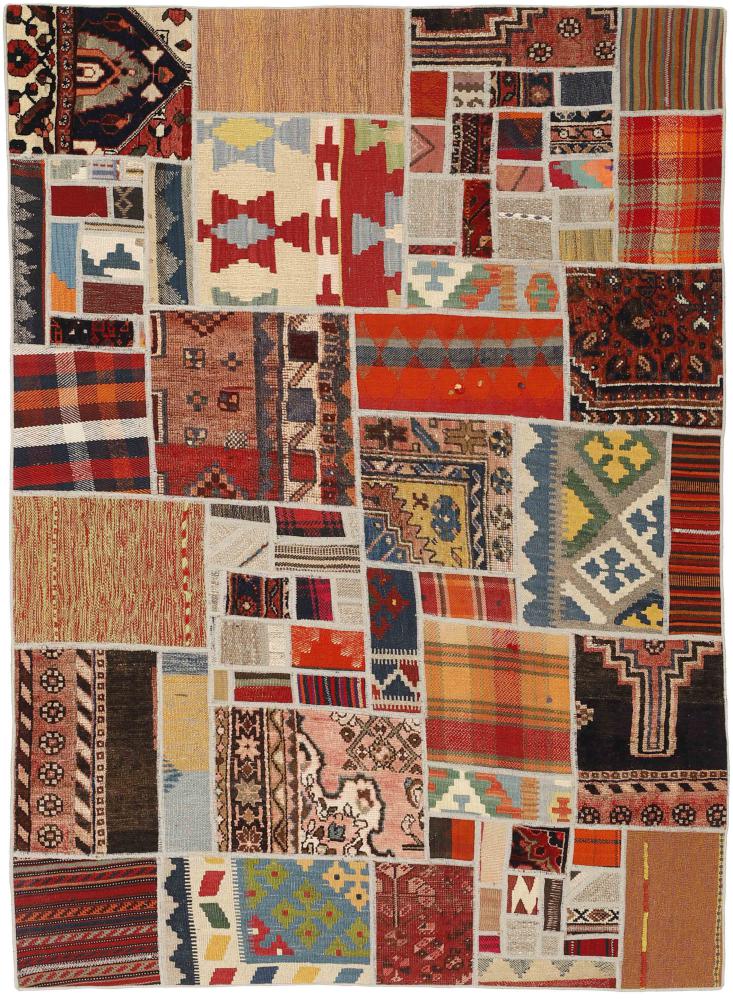 Tapete persa Kilim Patchwork 199x141 199x141, Tapete persa Tecido à mão