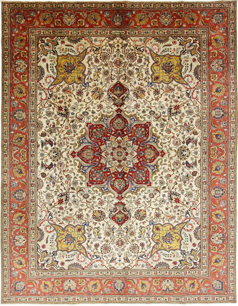 Perzsa szőnyeg Tabriz 12'6"x9'11" 12'6"x9'11", Perzsa szőnyeg Kézzel csomózva