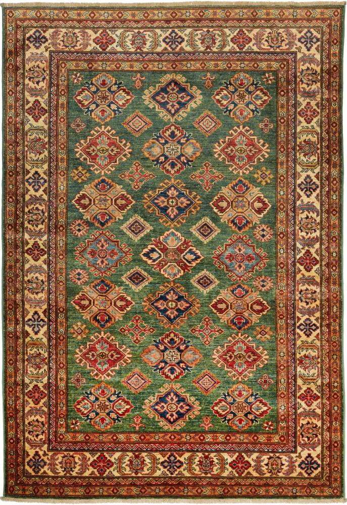 Tapete paquistanês Kazak 220x155 220x155, Tapete persa Atado à mão