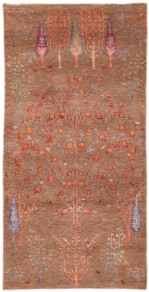 Indisk tæppe Sadraa 148x74 148x74, Persisk tæppe Knyttet i hånden