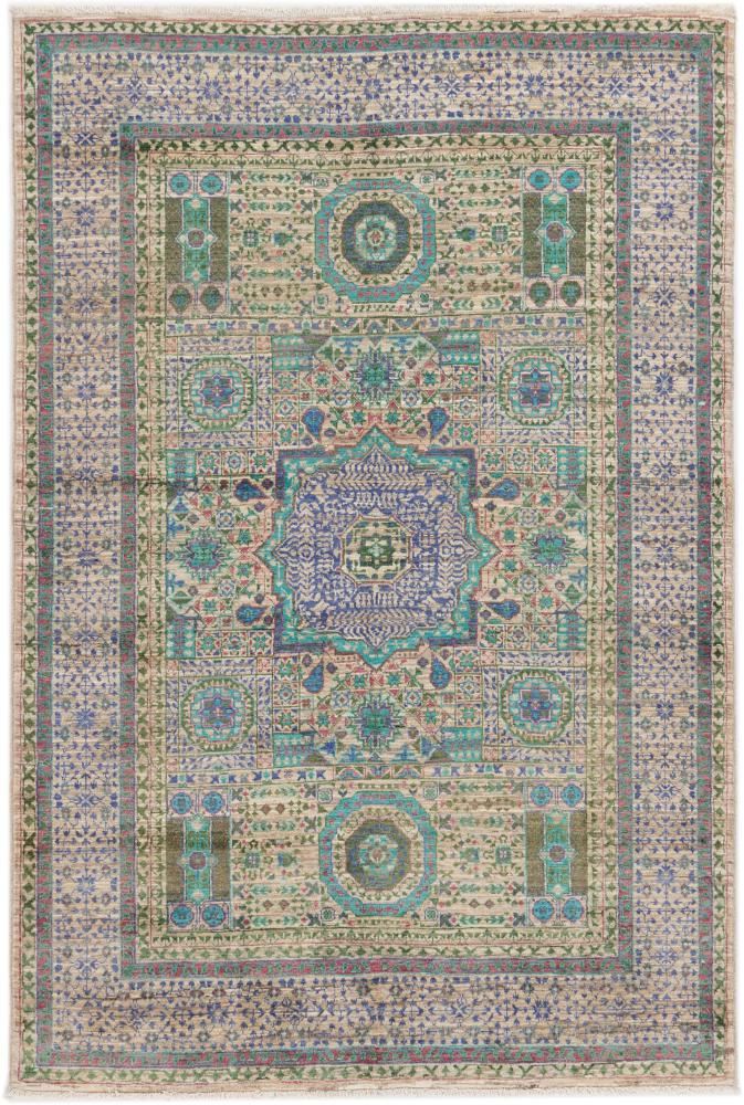 Afghan rug Mamluk 187x126 187x126, Persian Rug Knotted by hand