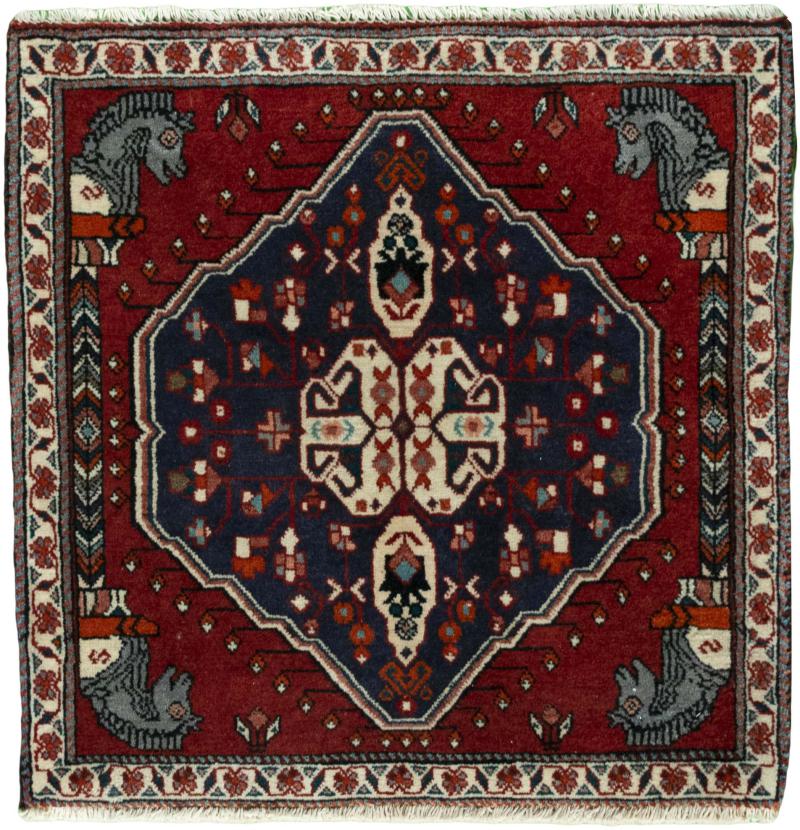 Perzisch tapijt Shiraz 66x65 66x65, Perzisch tapijt Handgeknoopte