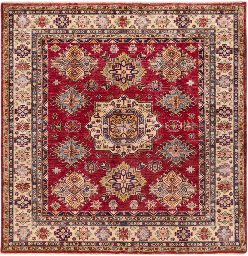 Afghanska mattan Super Kazak 185x183 185x183, Persisk matta Knuten för hand