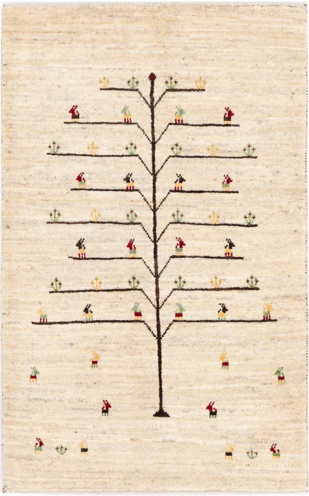 Tapete persa Persa Gabbeh Kashkuli Banafsheh 128x77 128x77, Tapete persa Atado à mão