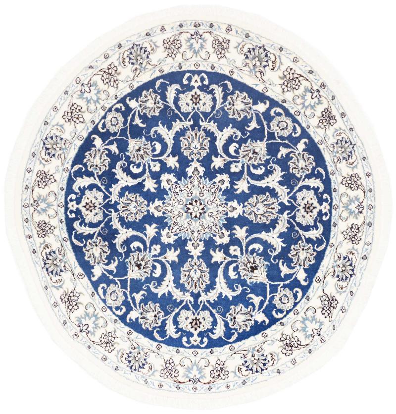 Alfombra persa Nain 139x139 139x139, Alfombra persa Anudado a mano