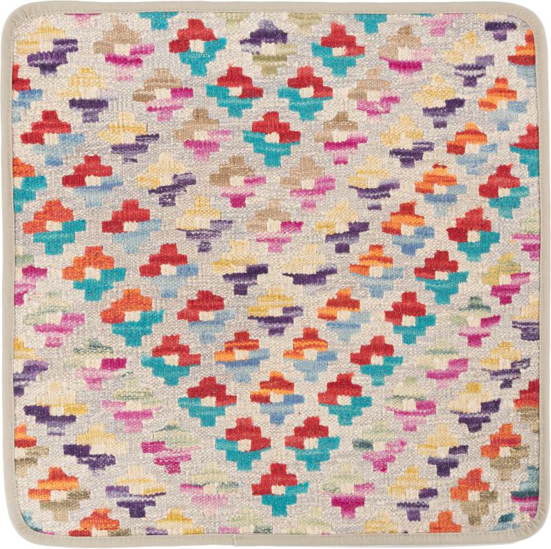 Afghan rug Kilim Afghan Cushion Cover 50x50 50x50, Persian Rug Knotted by hand