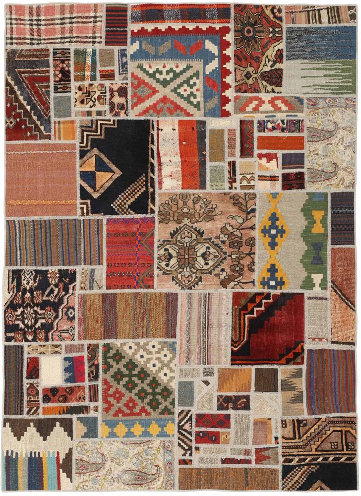 Perzsa szőnyeg Kilim Patchwork 199x141 199x141, Perzsa szőnyeg szőttesek