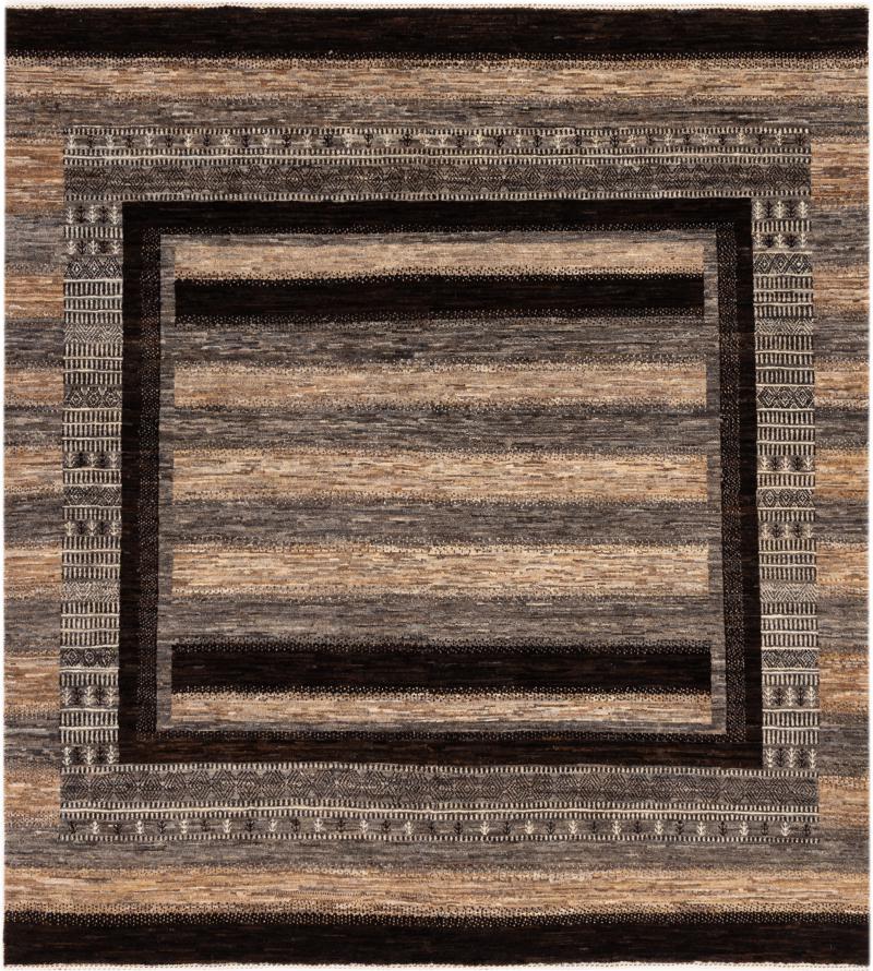 Perserteppich Perser Gabbeh Loribaft Essence 203x188 203x188, Perserteppich Handgeknüpft