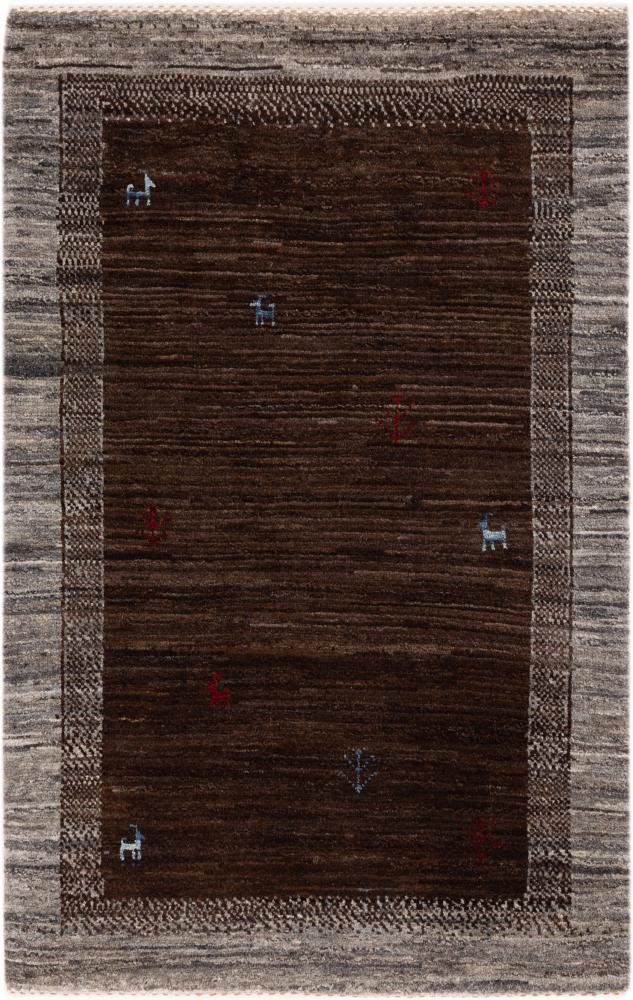 Tapete persa Persa Gabbeh Kashkuli Banafsheh 124x79 124x79, Tapete persa Atado à mão