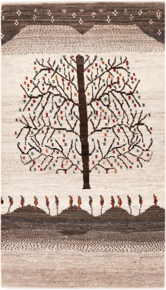 Tapete persa Persa Gabbeh Kashkuli Banafsheh 138x79 138x79, Tapete persa Atado à mão