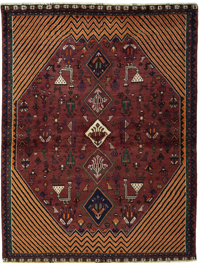 Perzsa szőnyeg Persian Gabbeh Régi 193x148 193x148, Perzsa szőnyeg Kézzel csomózva