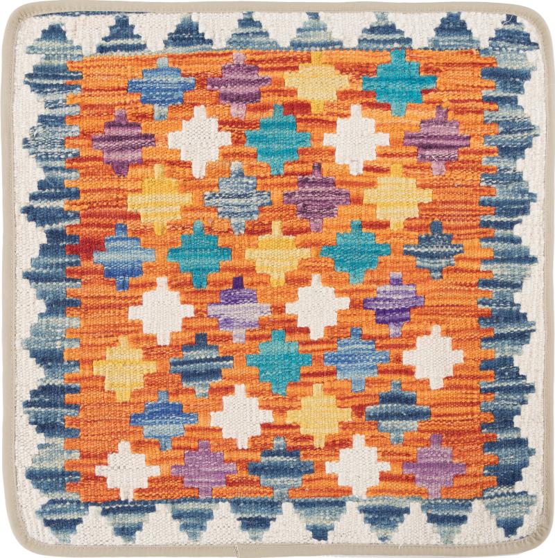 Afghanska mattan Kilim Afghan Kuddfodral 50x50 50x50, Persisk matta Knuten för hand