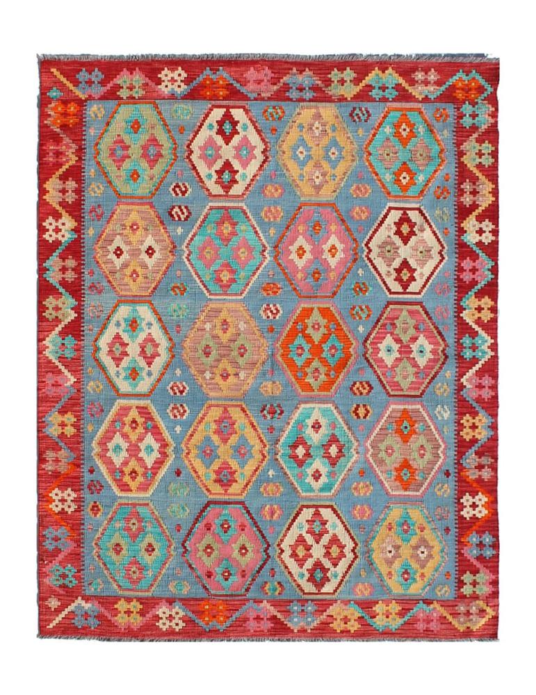 Afghan rug Kilim Afghan 8'3"x6'2" 8'3"x6'2", Persian Rug Woven by hand