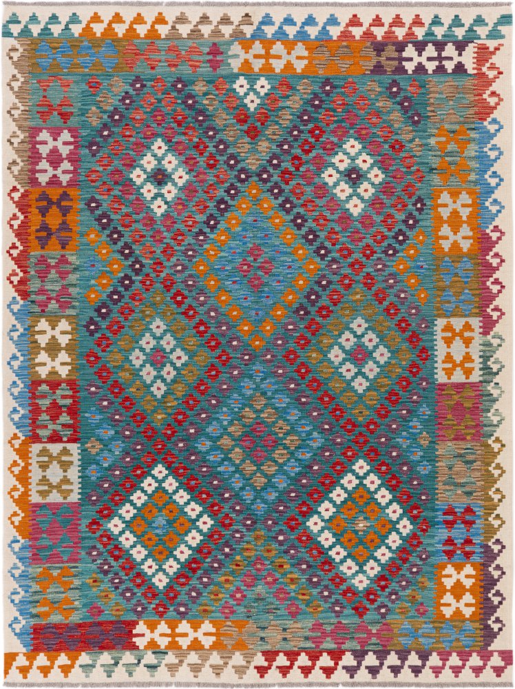 Afghanischer Teppich Kelim Afghan 238x177 238x177, Perserteppich Handgewebt
