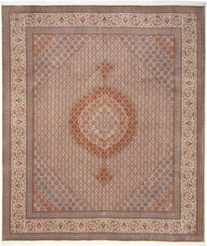 Tapete persa Tabriz 50Raj 289x250 289x250, Tapete persa Atado à mão