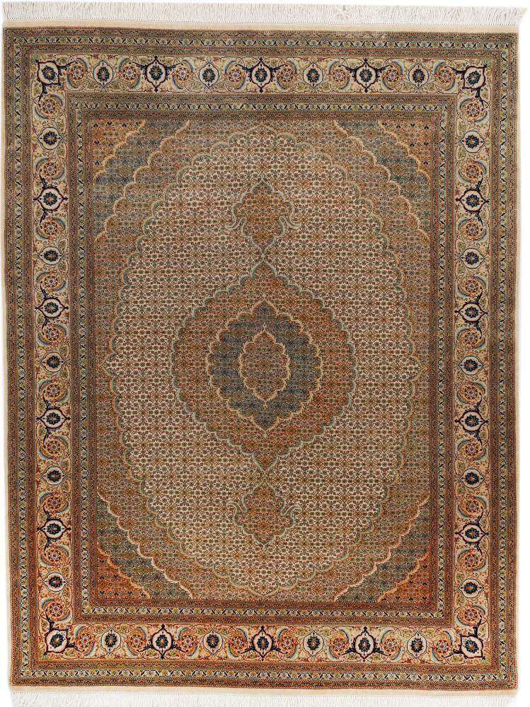 Tapis indien Indo Tabriz 200x156 200x156, Tapis persan Noué à la main
