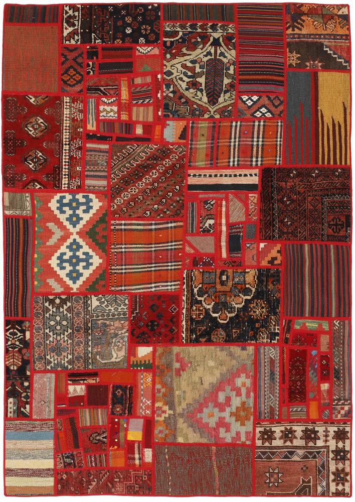 Tapete persa Kilim Patchwork 199x141 199x141, Tapete persa Tecido à mão