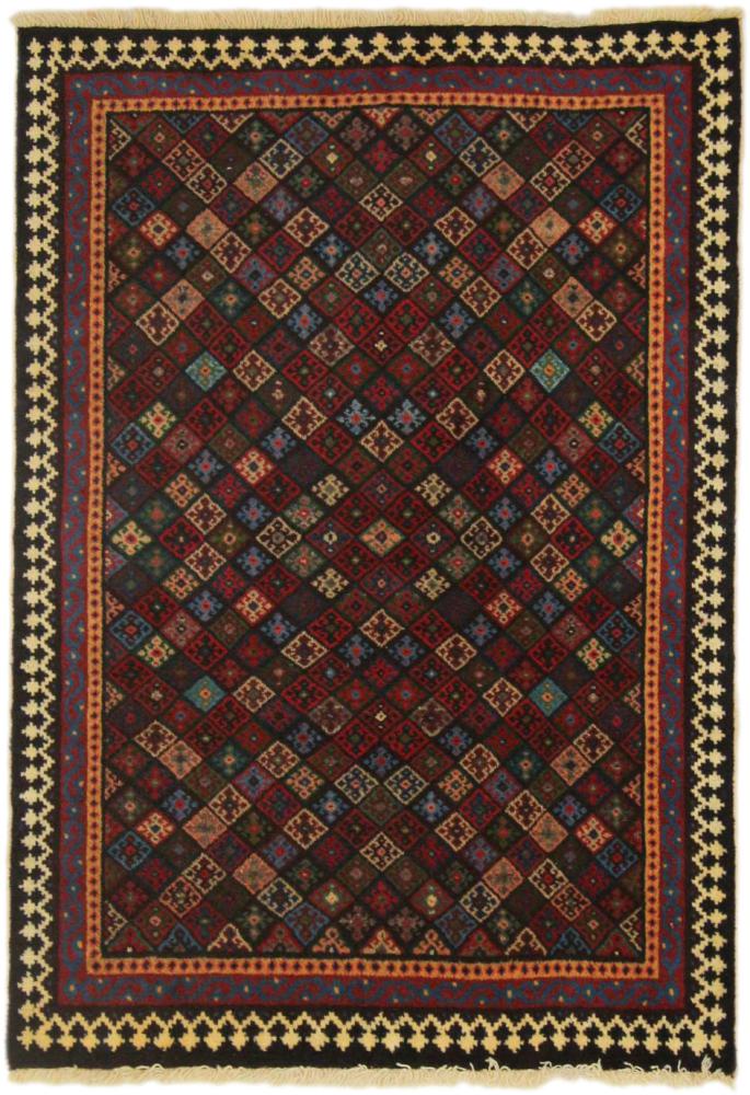 Persisk tæppe Shiraz 148x102 148x102, Persisk tæppe Knyttet i hånden