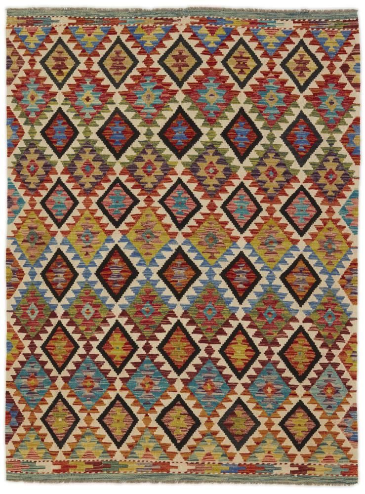 Tapete afegão Kilim Afegão 205x154 205x154, Tapete persa Tecido à mão