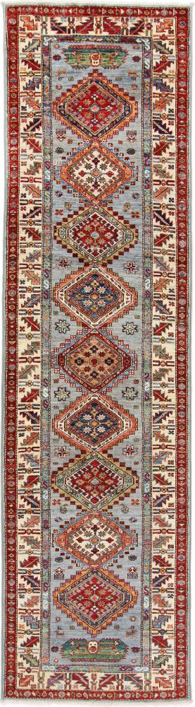 Afghan rug Super Kazak 297x81 297x81, Persian Rug Knotted by hand