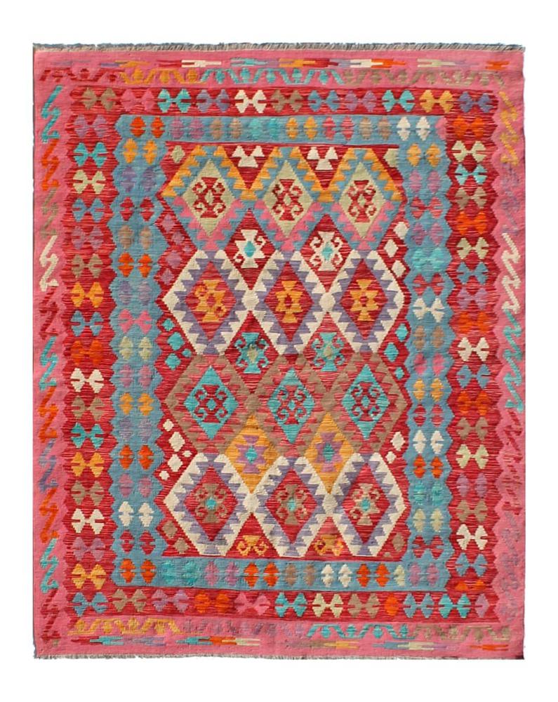Afghan rug Kilim Afghan 7'8"x5'10" 7'8"x5'10", Persian Rug Woven by hand