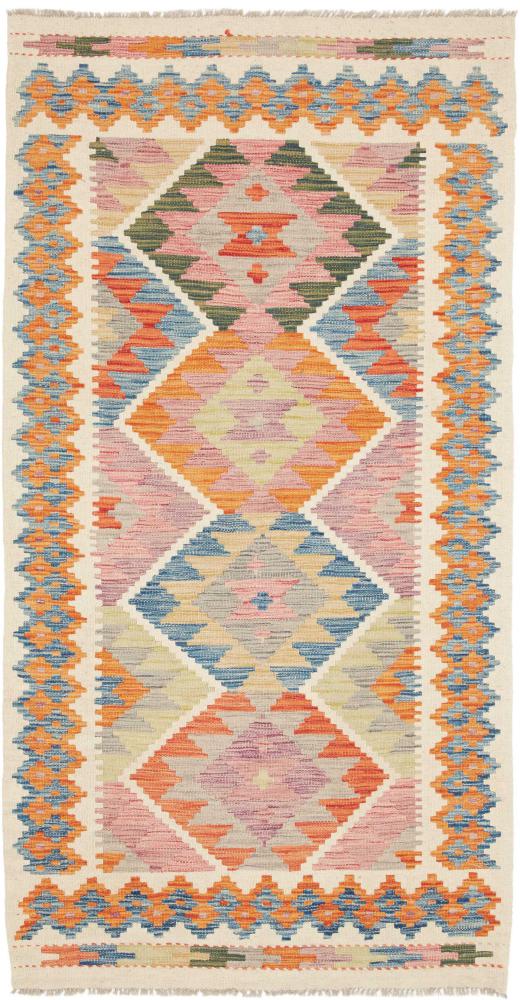 Afghanischer Teppich Kelim Afghan 193x102 193x102, Perserteppich Handgewebt