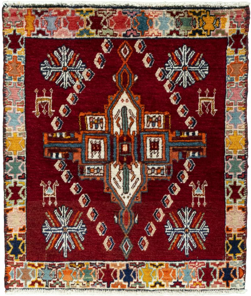 Perzisch tapijt Shiraz 71x61 71x61, Perzisch tapijt Handgeknoopte