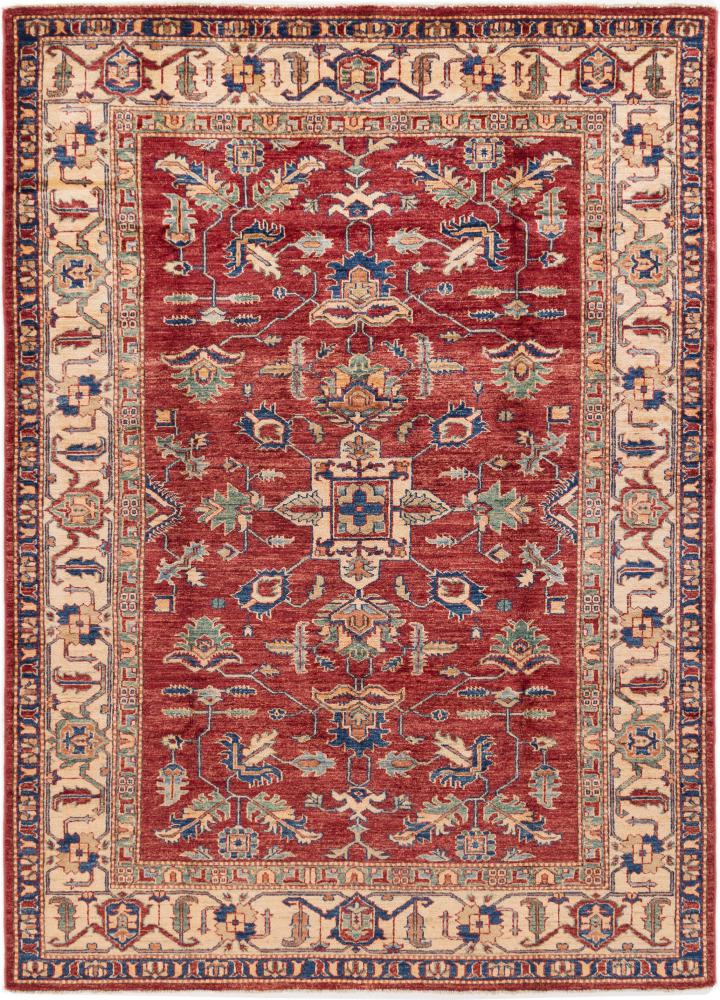 Afghan rug Super Kazak 242x174 242x174, Persian Rug Knotted by hand